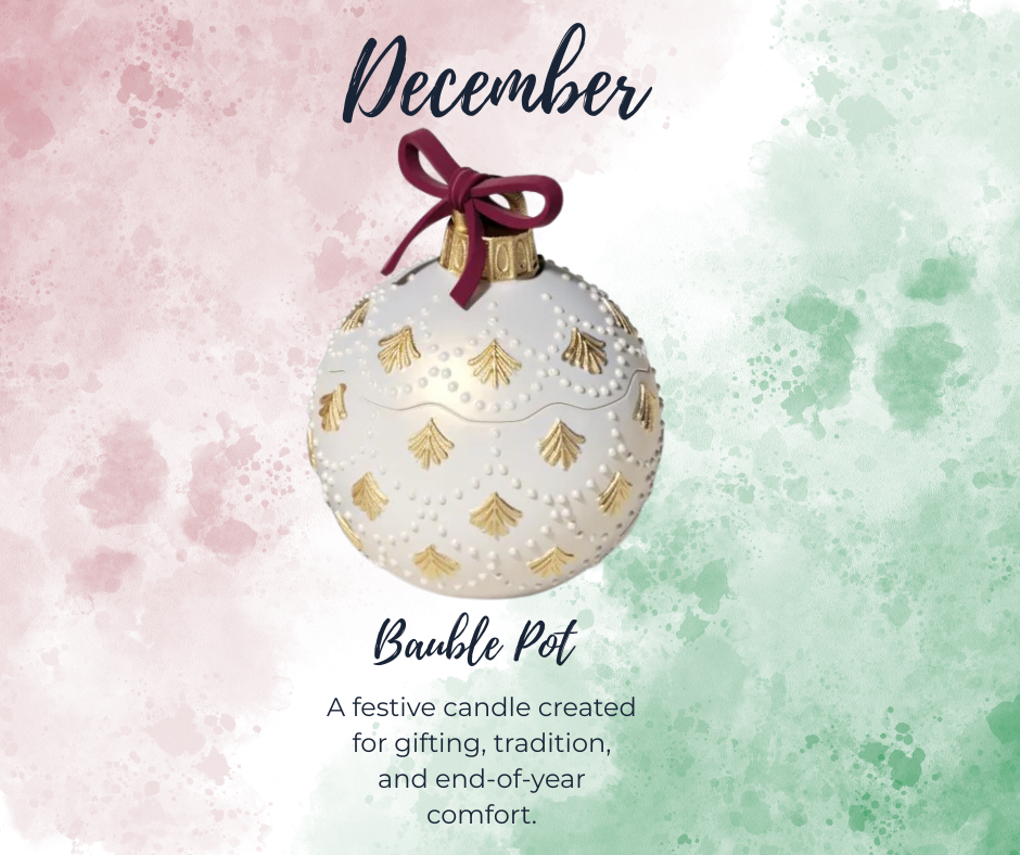Christmas Bauble Candle Pot – Snow Fairie (Pre-Order)