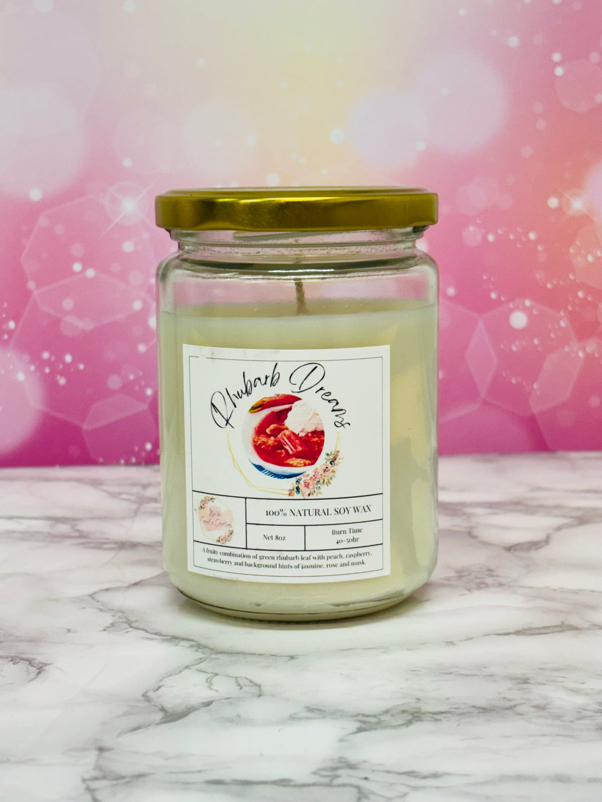 Rhubarb Dreams Scented Candle image 0