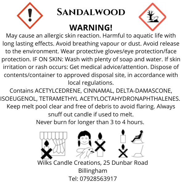 Sandalwood Scented Candle image 1