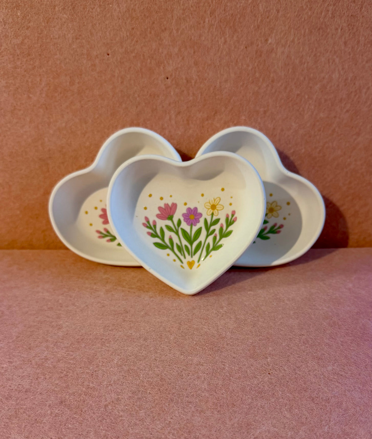 Wildflower Heart Trinket Tray