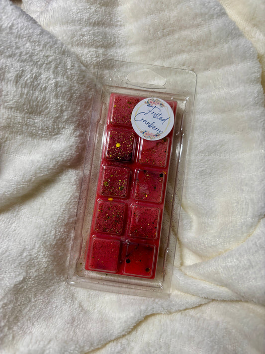Frosted Cranberry Wax Melt Snap Bar | Soy Wax Melts in Recyclable Packaging