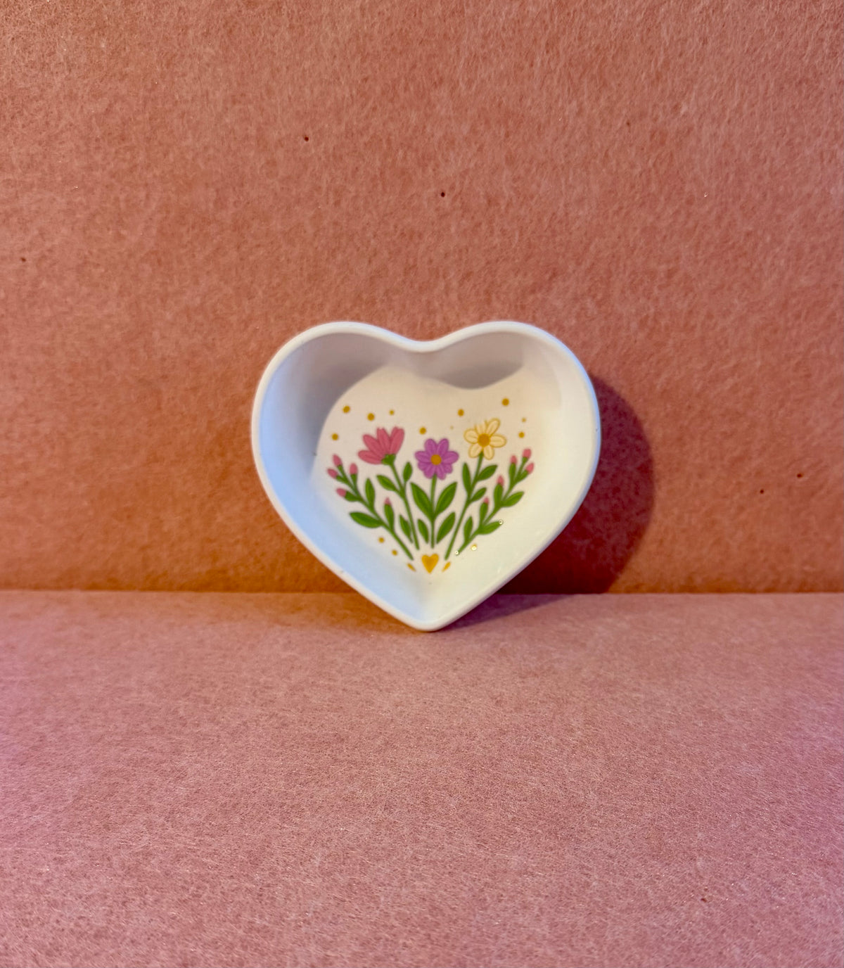 Wildflower Heart Trinket Tray