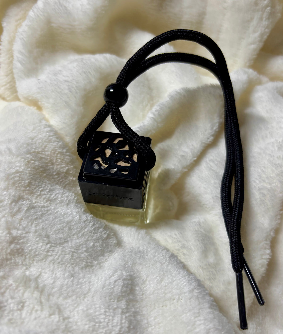 Luxury Car Diffuser | Glass Bottle with Black Lid | Long-Lasting Fragrance