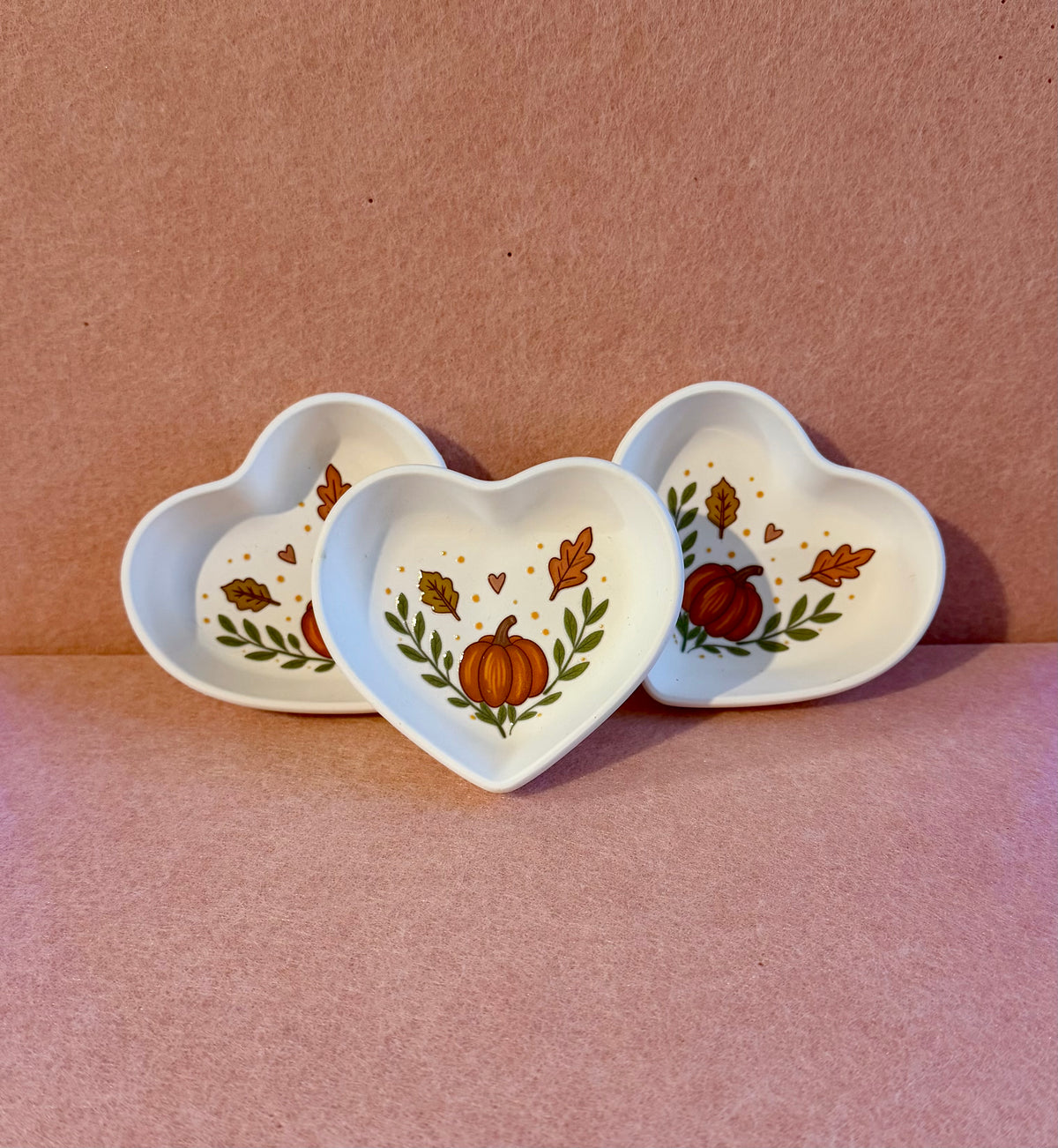 Autumn Heart Trinket Tray