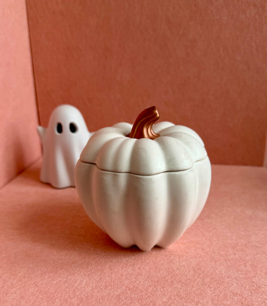 🎃 Pumpkin Candle Pot | Handmade Autumn Collection