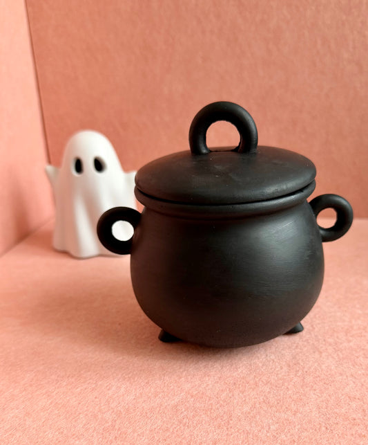 Halloween Cauldron Candle Pot | Peachy Potions