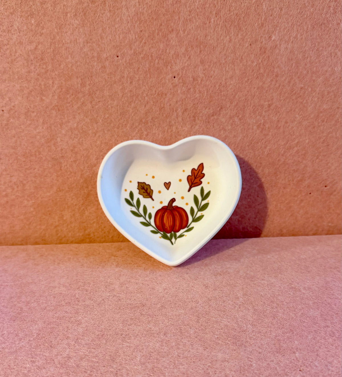 Autumn Heart Trinket Tray