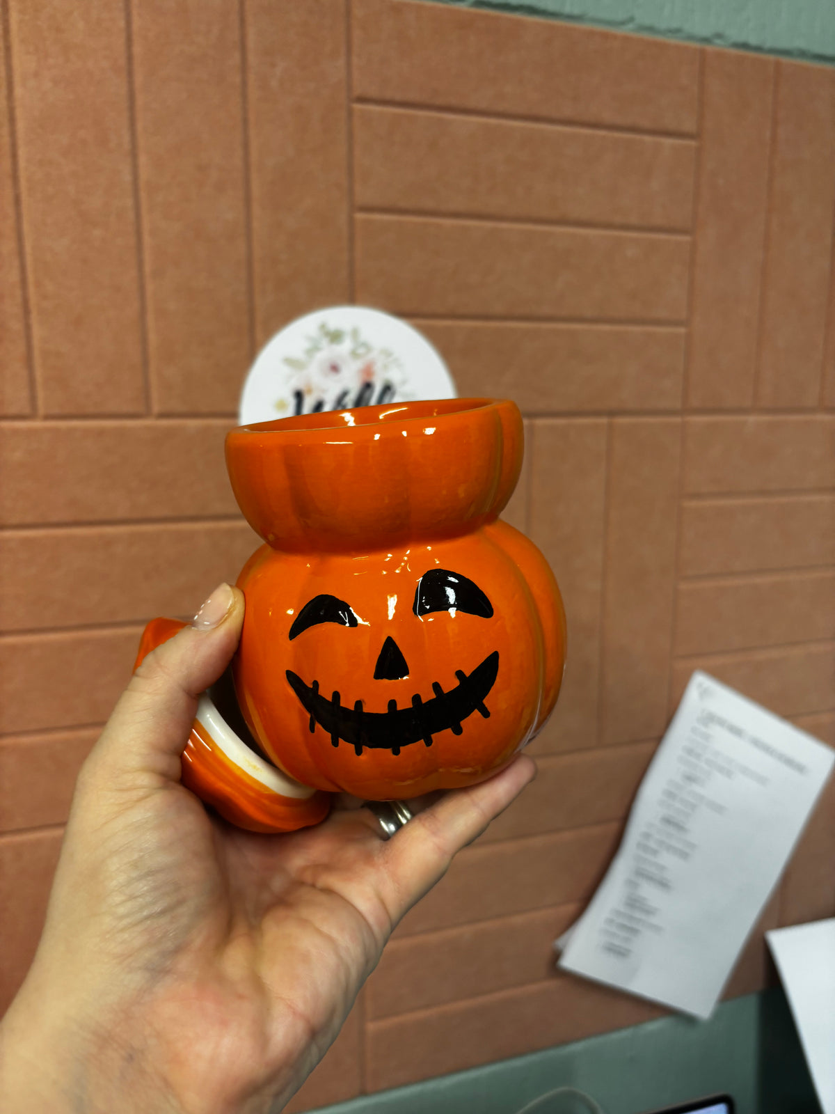 Pumpkin Jack Wax Melt Burner | Ceramic Halloween Wax Melter