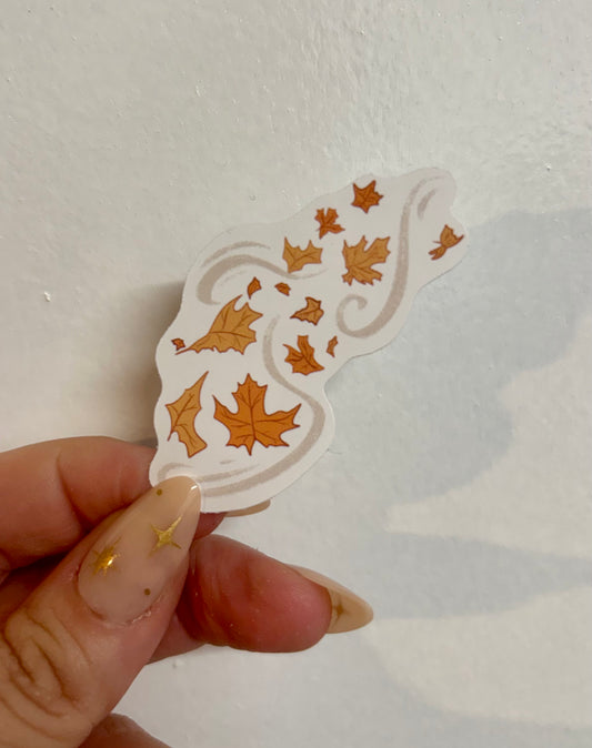 Autumn Breeze Die-Cut Sticker